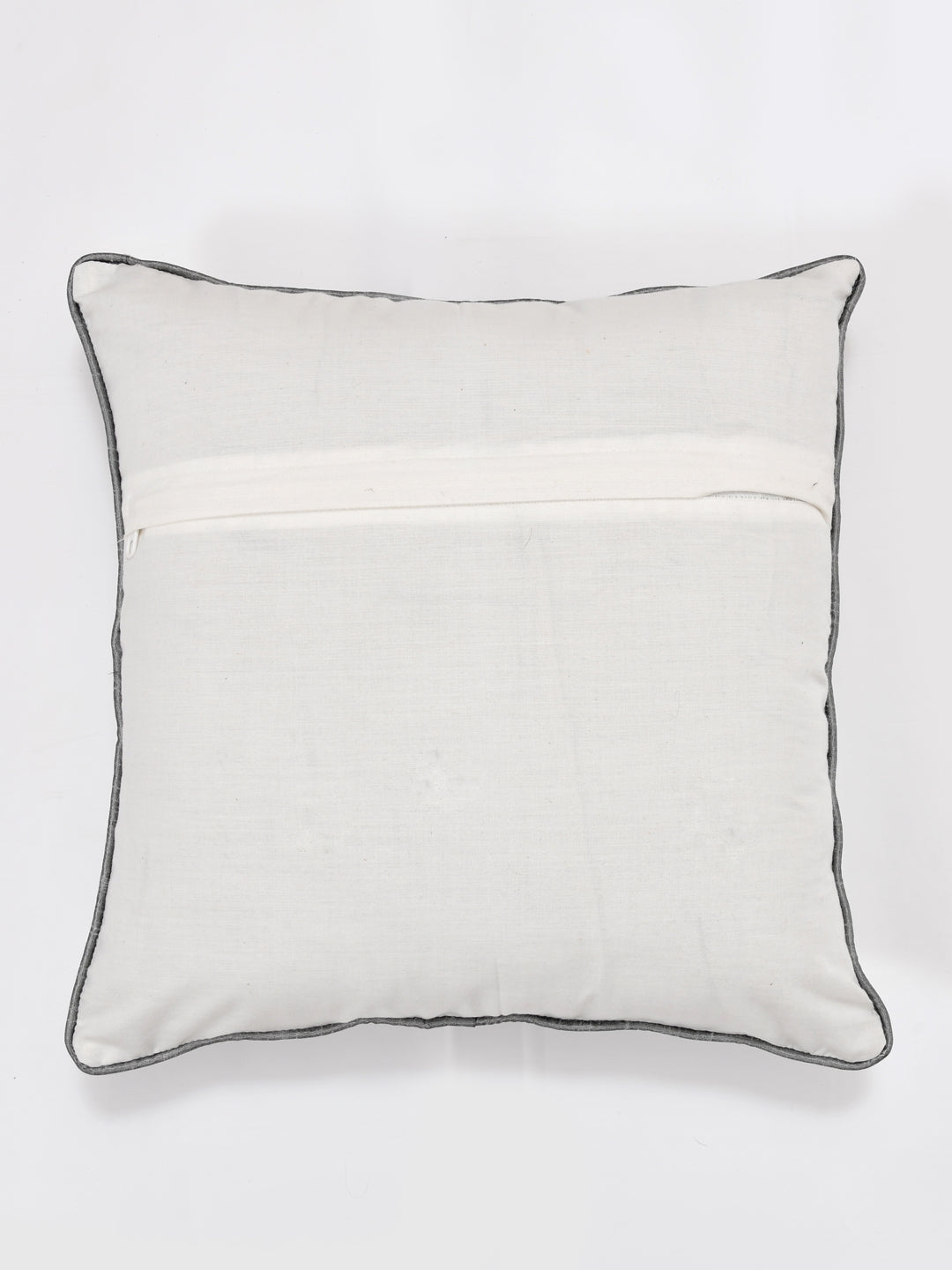 Cushion Covers Set of 2; Grey Flowers & Birds