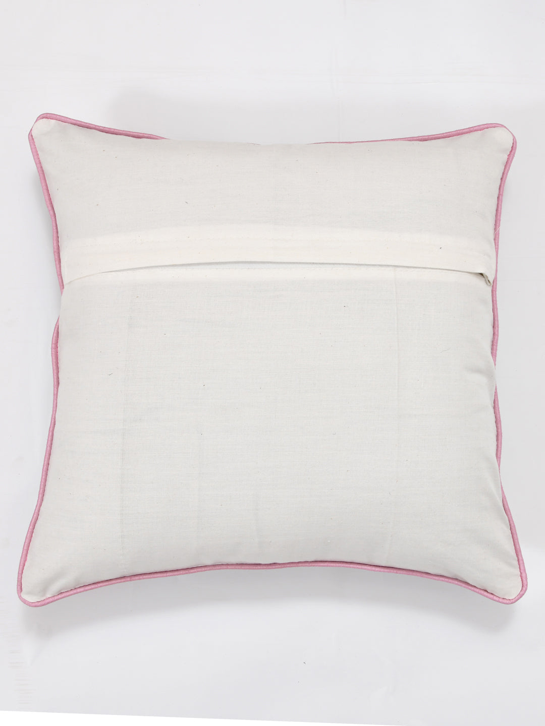 Cushion Covers Set of 2; Light Orange Flowers