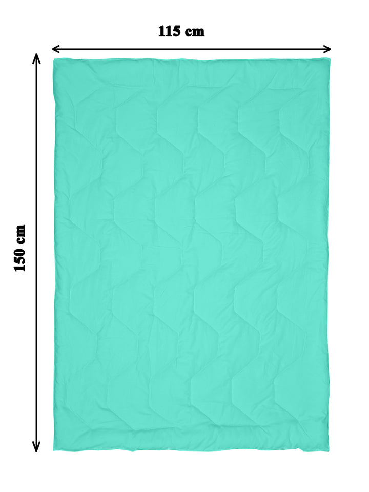 Babies & Kids All Season Reversible Comforter; 200 GSM; Green & Sea Green