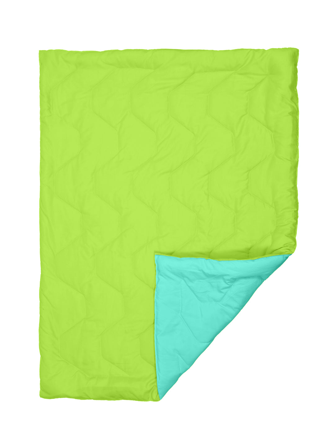 Babies & Kids All Season Reversible Comforter; 200 GSM; Green & Sea Green