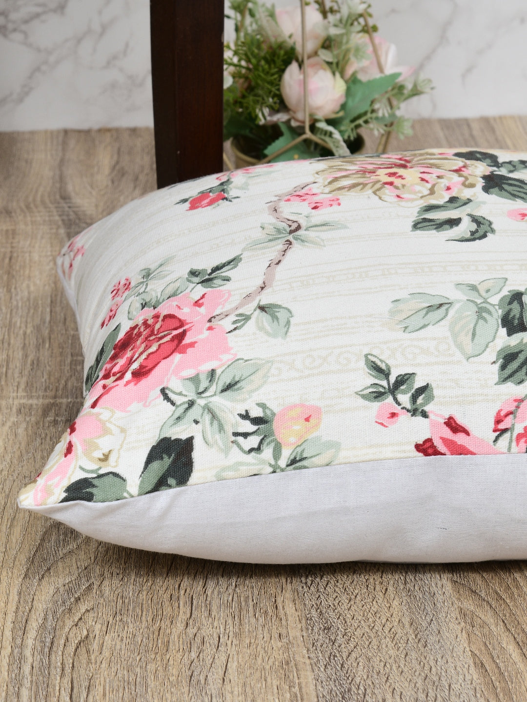 Floral Nest Floral Printed Cotton 24x24 Inch Cushion Covers Pack of 2