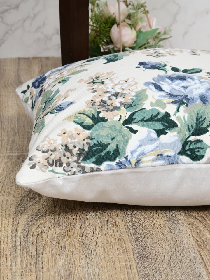 Spring Meadow Floral Printed Cotton 24x24 Inch Cushion Covers Pack of 2