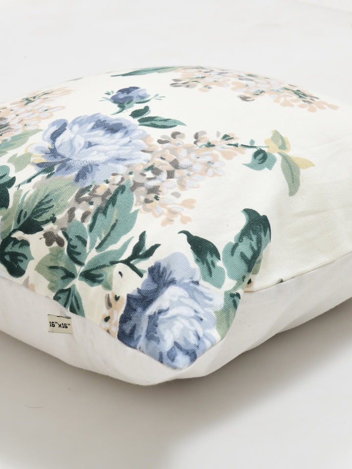 Spring Meadow Floral Printed Cotton 18x18 Inch Cushion Covers Pack of 2