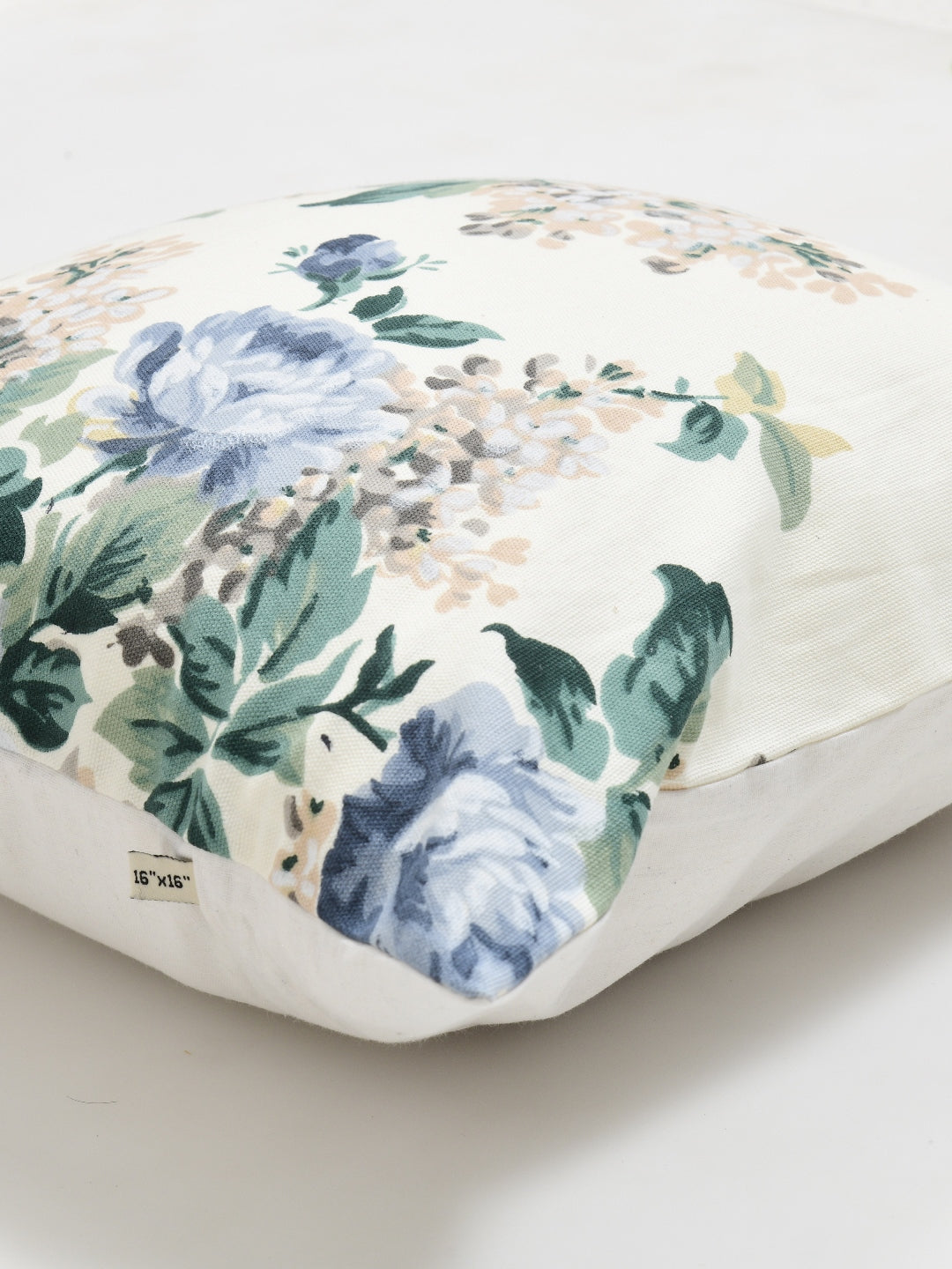 Spring Meadow Floral Printed Cotton 22x22 Inch Cushion Covers Pack of 2
