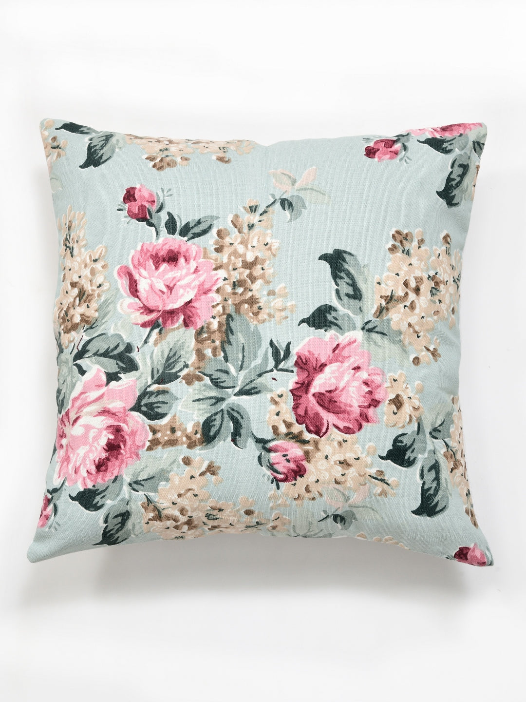 Floral Embrace Floral Printed Cotton 16x16 Inch Cushion Covers Pack of 2