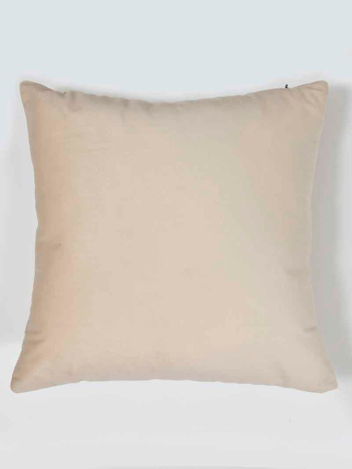 Velvet Cushion Covers; Set of 5; Zebra On Cream
