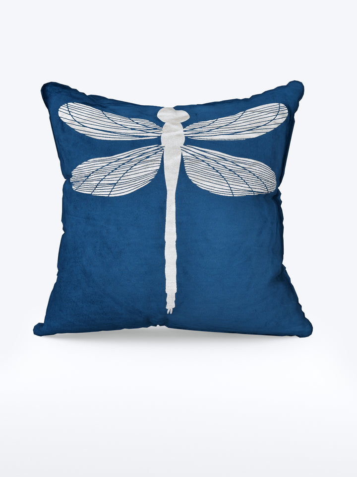 Velvet Cushion Covers; Set of 5; Butterfly On Blue