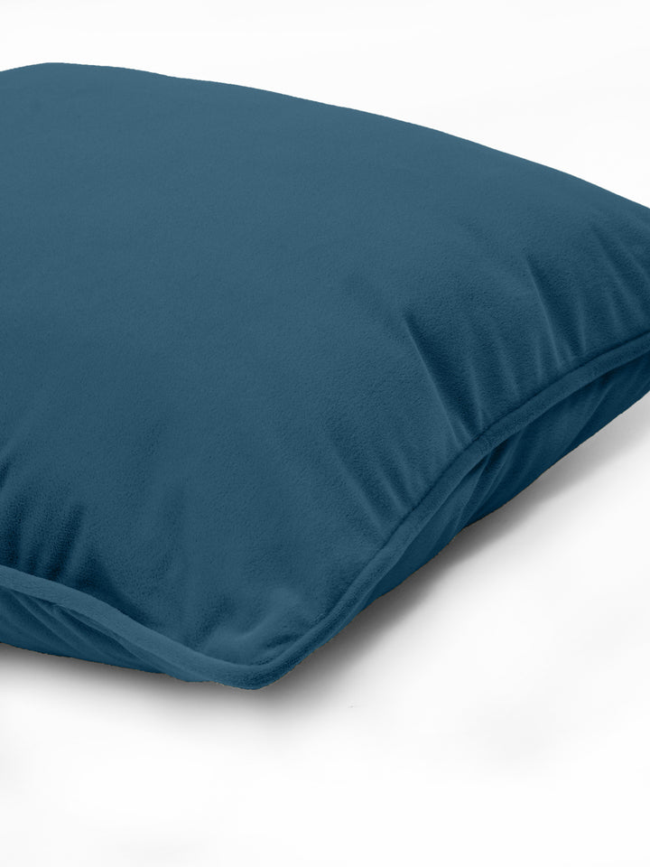 Velvet Cushion Covers; Set of 5; Aegean Blue