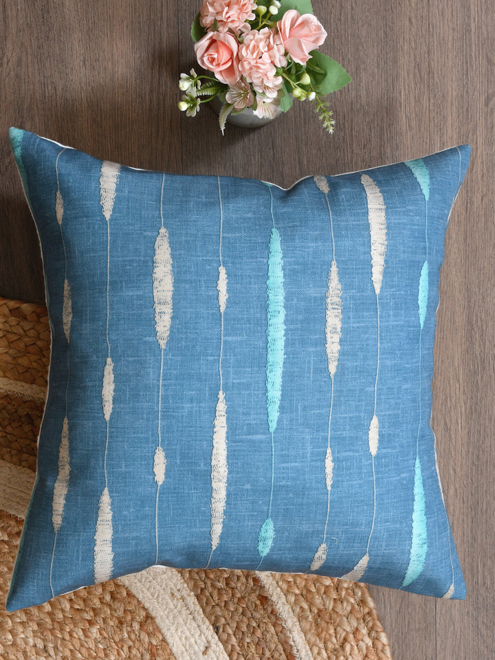 Cushion Covers Set Of 2; Denim Blue