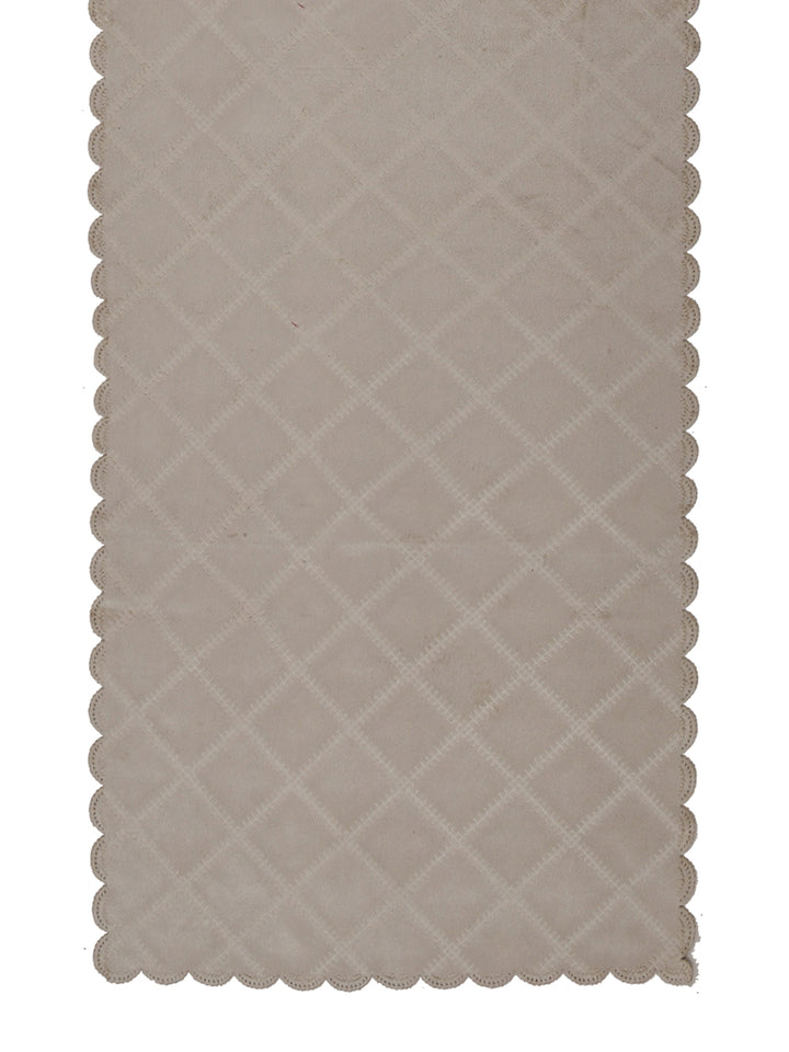 Table Runner; 15x72 Inches; Quilted Beige
