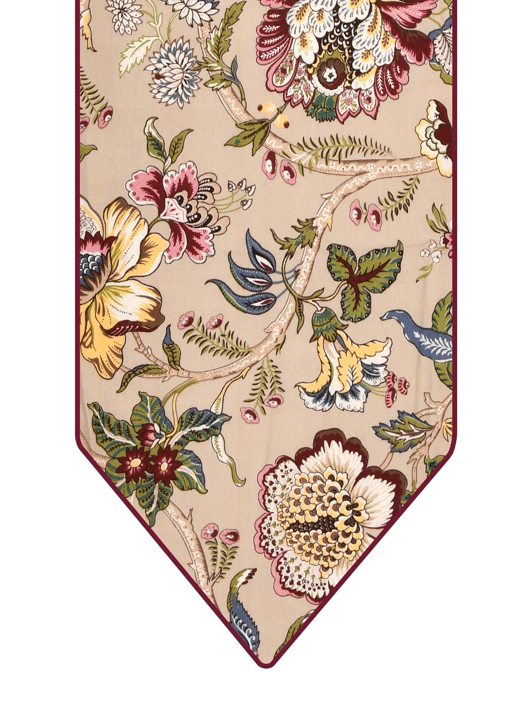 Table Runner; 14x72 Inches; Multicolor Flowers