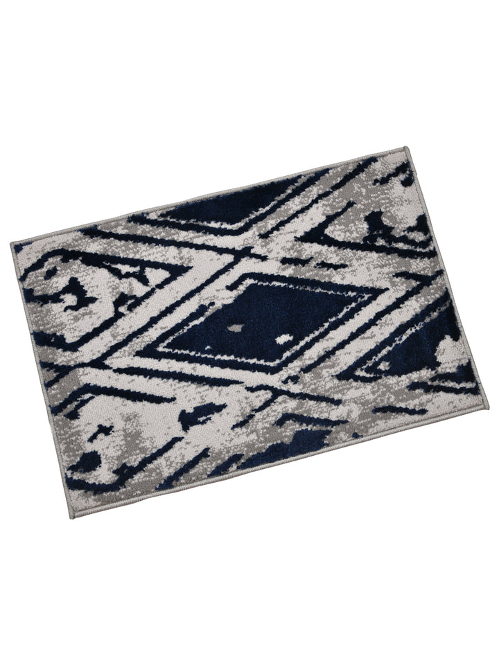 Doormat With Anti Skid Backing; 16x24 Inches; Blue Grey