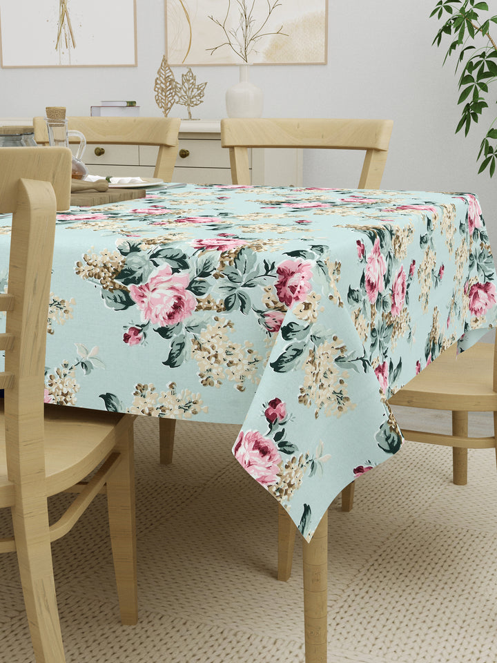 The Home Story 100% Cotton Table Cloth; Floral Embrace