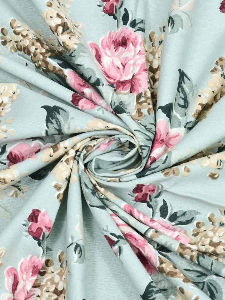 The Home Story 100% Cotton Table Cloth; Floral Embrace