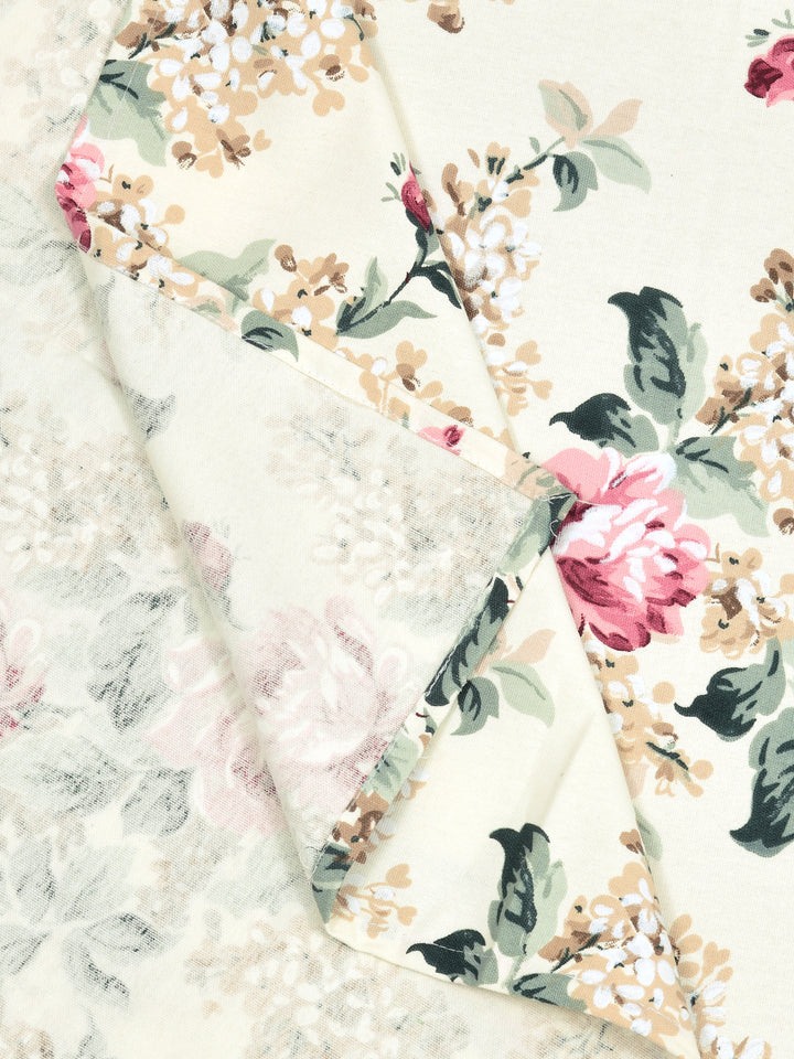 The Home Story 100% Cotton Table Cloth; Vivid Blossom