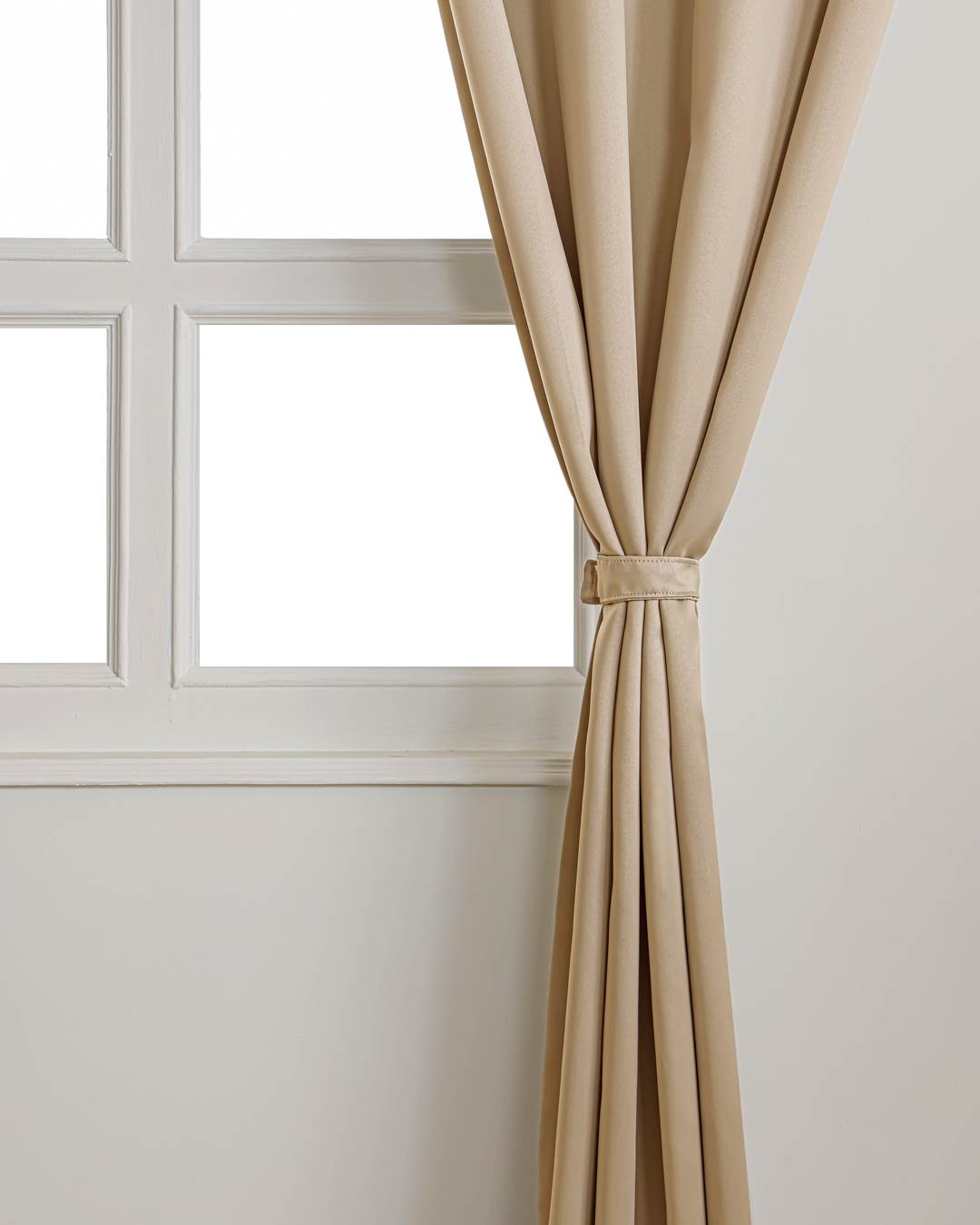 9 feet champagne taupe blackout long drapes providing full room darkening