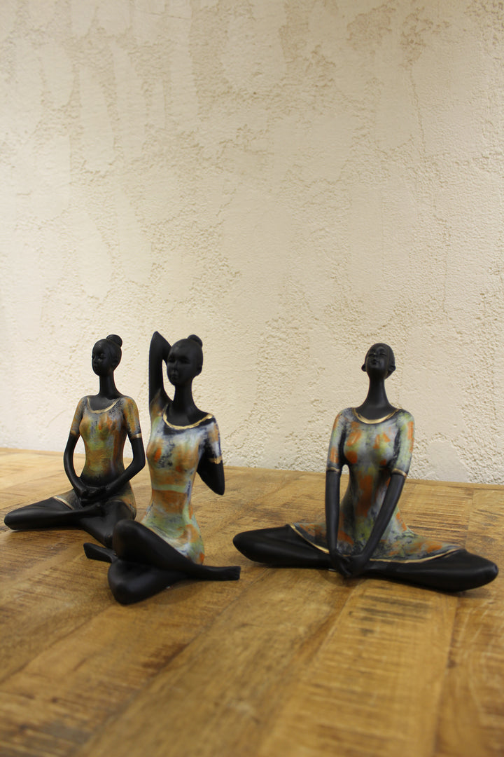 Artefact; Yoga Lady Set Of 3