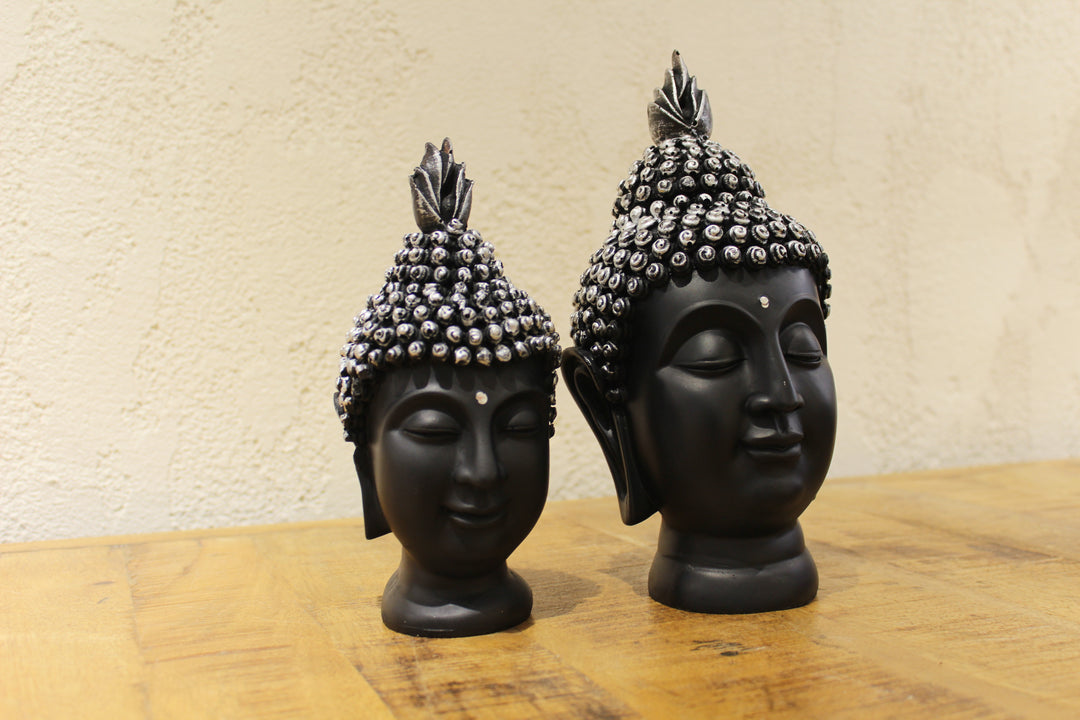 Artefact; Buddha Face Pair; Silver