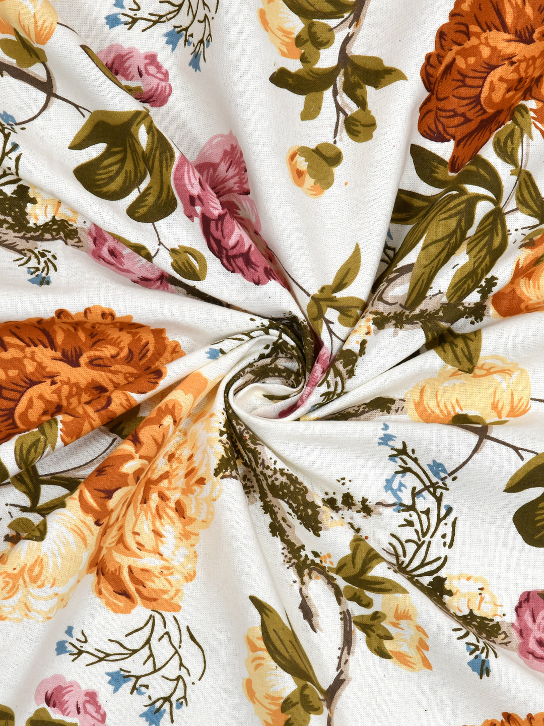 Cotton Centre Table Cover; 40x60 Inches; White