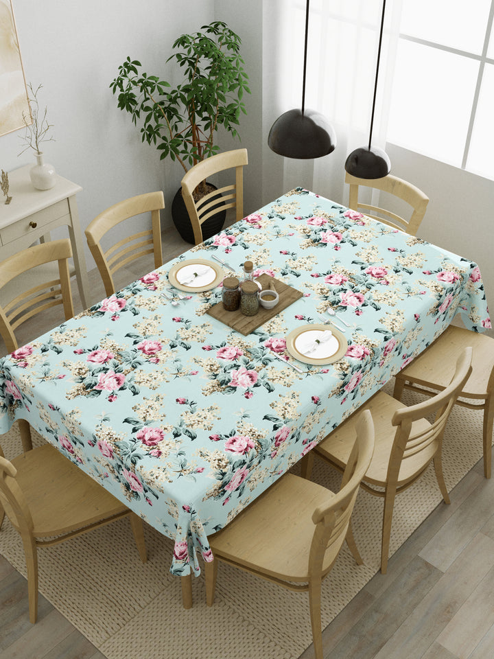 The Home Story 100% Cotton Table Cloth; Floral Embrace