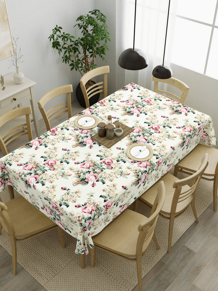 The Home Story 100% Cotton Table Cloth; Vivid Blossom