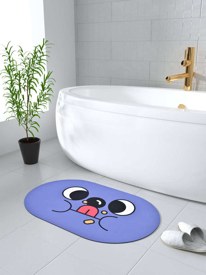 Bath Mat Super Absorbent Anti Slip; Iris Purple