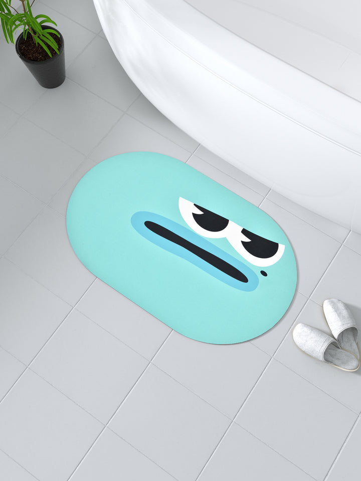Bath Mat Super Absorbent Anti Slip; Airforce Blue