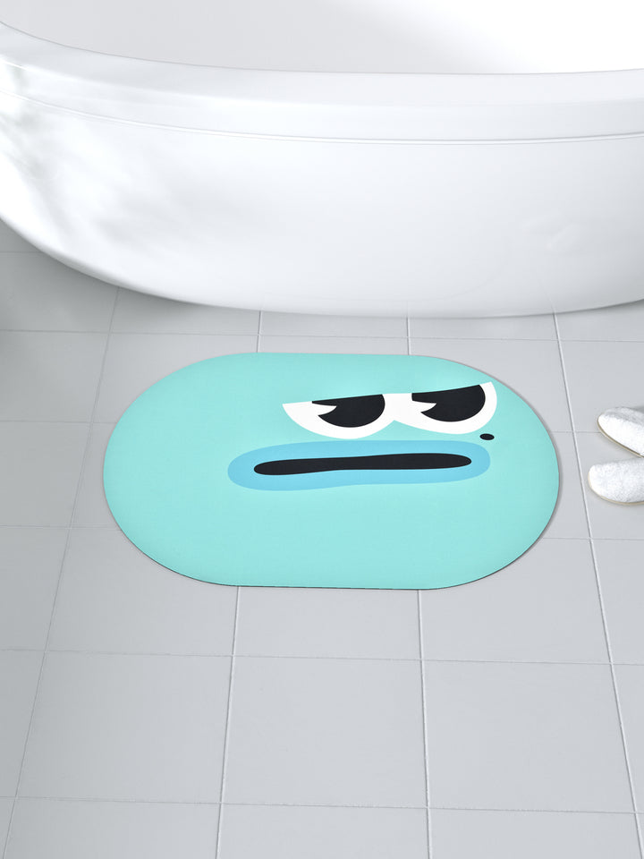 Bath Mat Super Absorbent Anti Slip; Airforce Blue