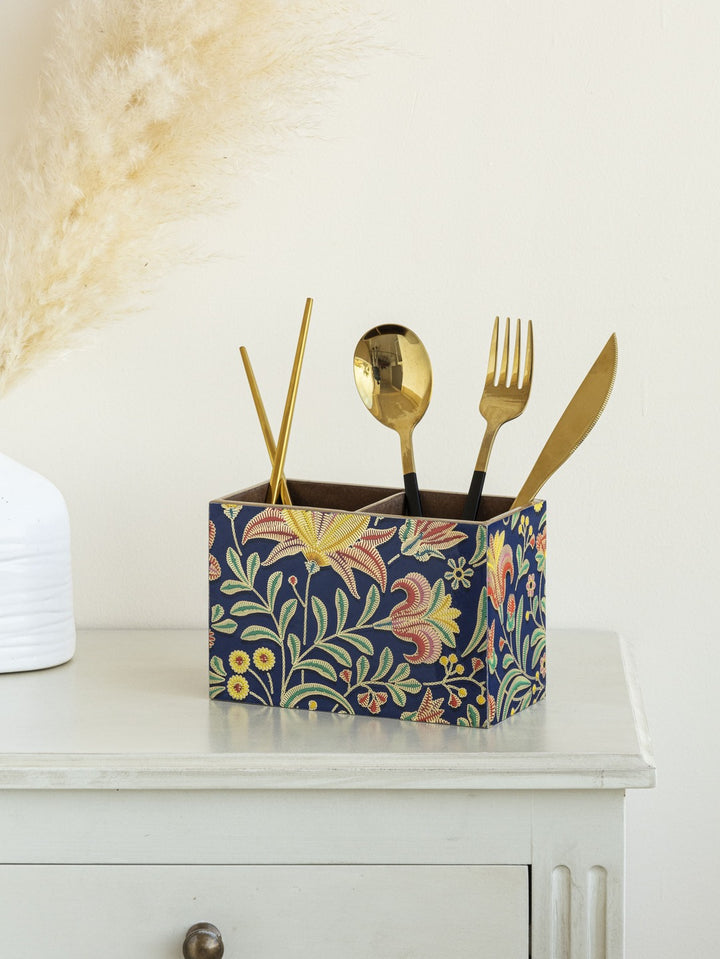 Cutlery Holder For Dining Table; Spoon Holder; Multicolor Leaf
