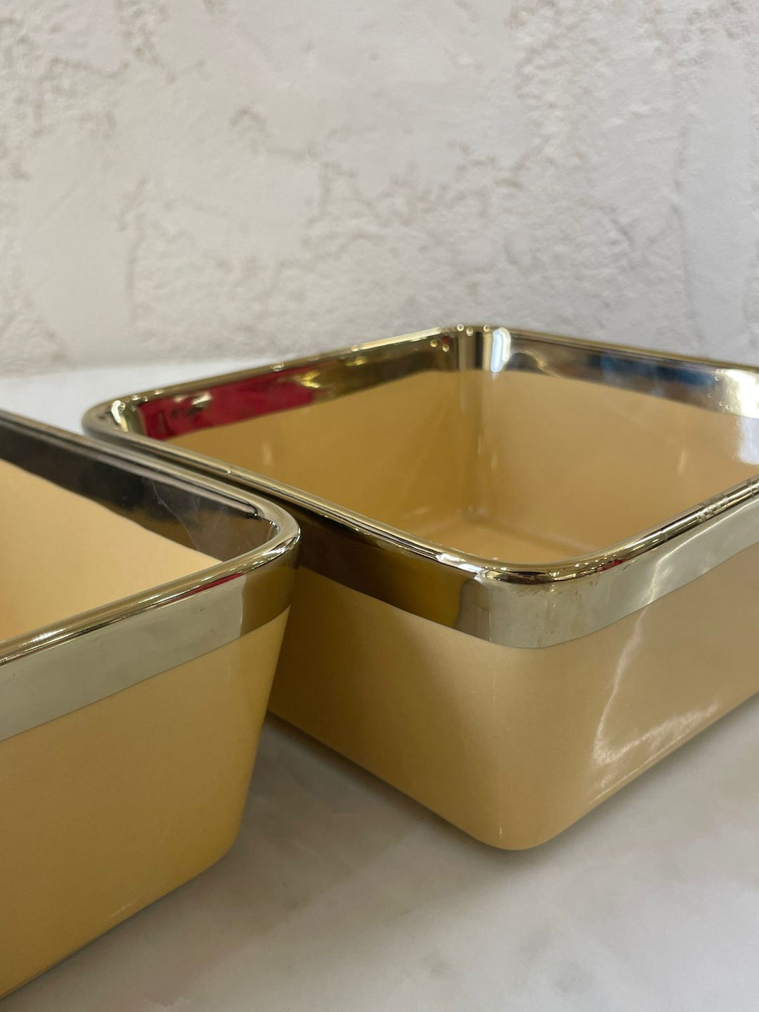 Ceramic Bowls Set Of 2 | Serving & Dining | Marigold Yellow