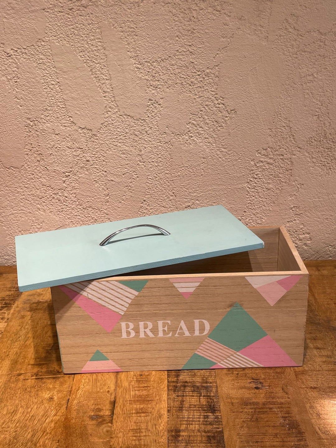 Wooden Bread | Sugar | Tea Box; Mint Green