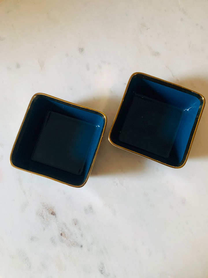 Ceramic Bowls Set Of 2| Serving & Dining | Peacock Teal