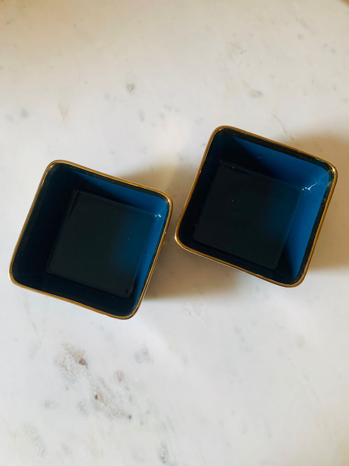 Ceramic Bowls Set Of 2| Serving & Dining | Peacock Teal