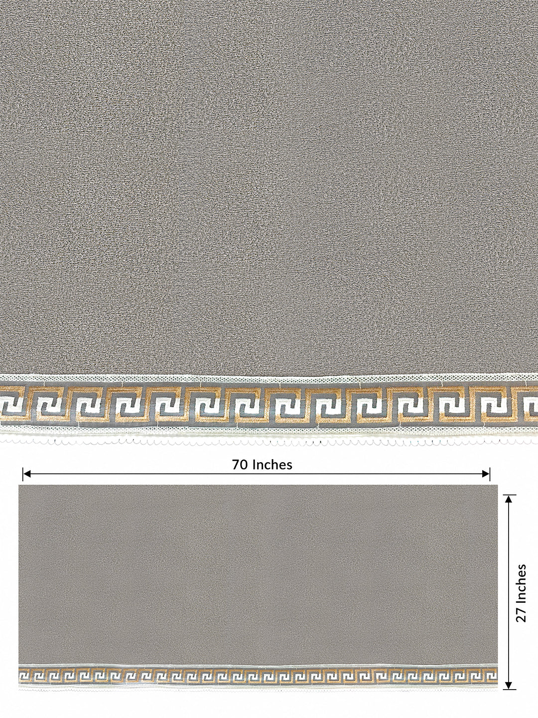 Suede Velvet Sofa Mat 3 Seater | Regal Edge – Warm Grey