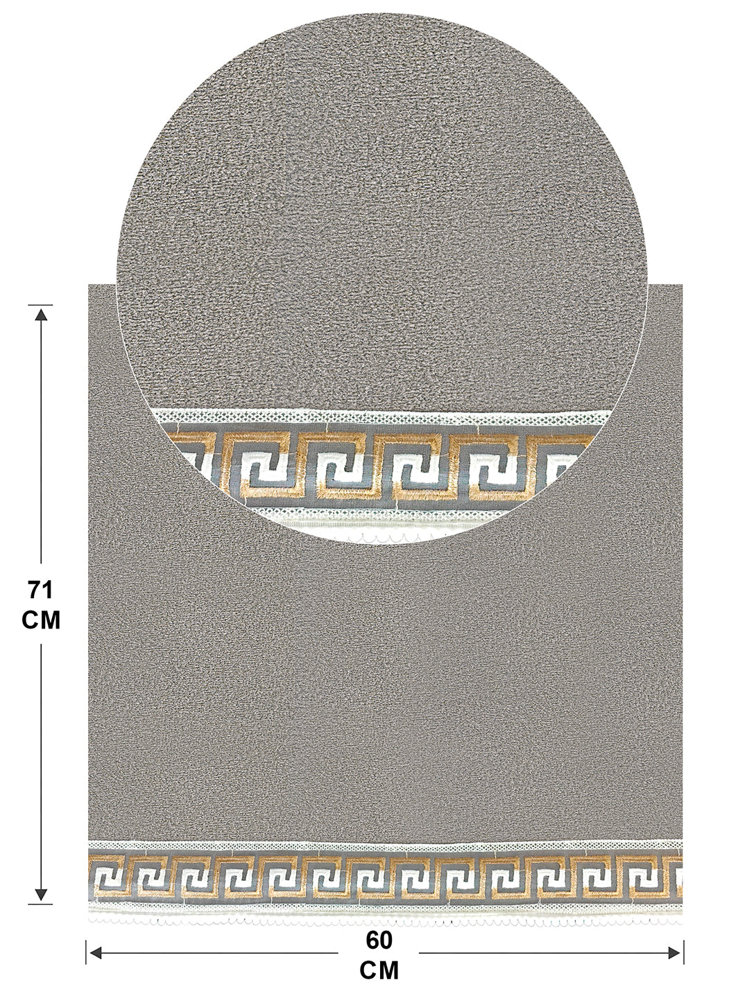 Suede Velvet Sofa Mat 1 Seater | Regal Edge – Warm Grey