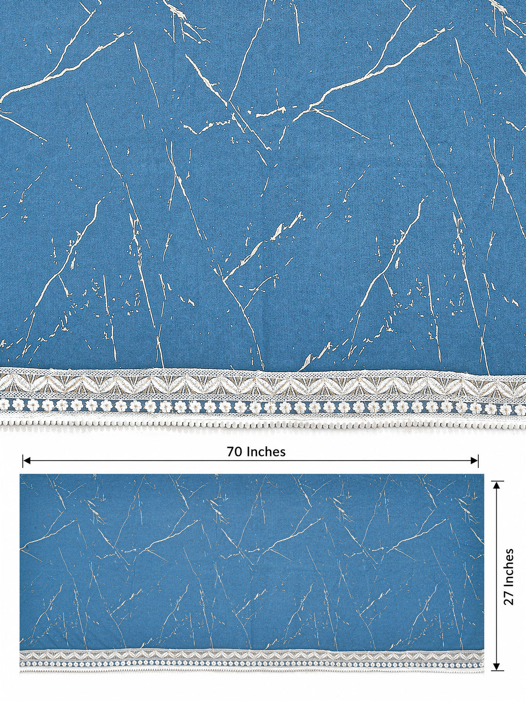 Suede Velvet Sofa Mat 3 Seater Back & Seat | Luxe Sapphire Blue