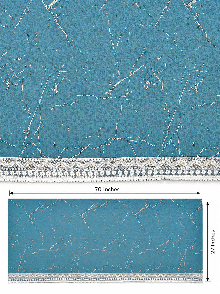 Suede Velvet Sofa Mat 3 Seater Back & Seat | Luxe Aqua Blue