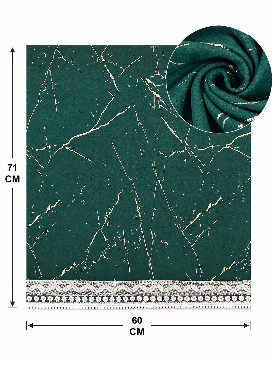 Velvet Sofa Mat 1 Seater Back & Seat | Marble Luxe - Emerald Green