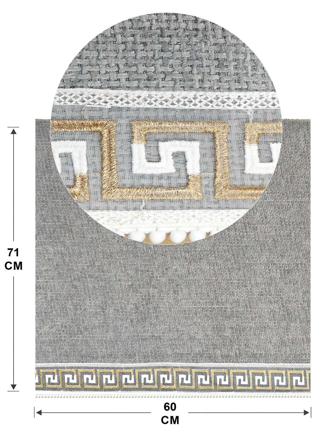 Suede Velvet Sofa Mat 1 Seater Back & Seat | Regal Edge – Mist Grey