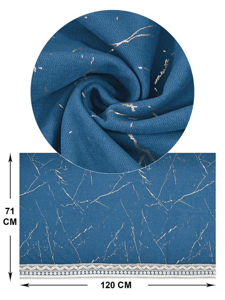 Suede Velvet Sofa Mat 2 Seater Back & Seat | Luxe Sapphire Blue