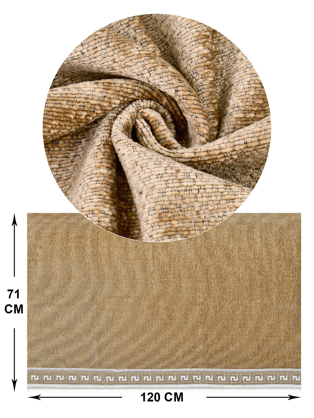 Suede Velvet Sofa Mat 2 Seater Back & Seat | Regal – Desert Beige