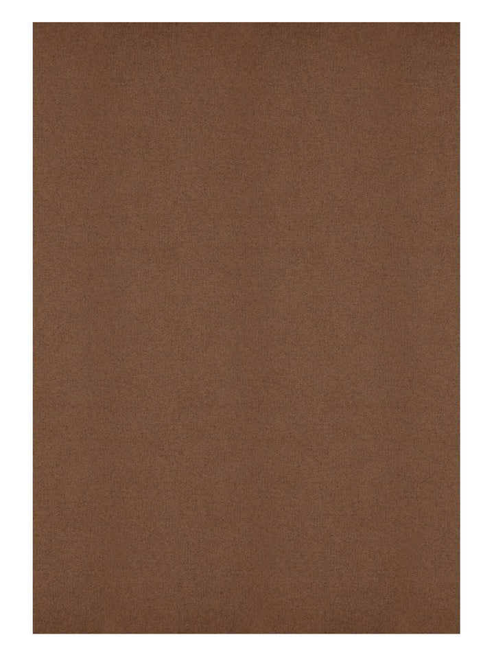 100% Cotton Table Cover 6 Seater, Solid Brown