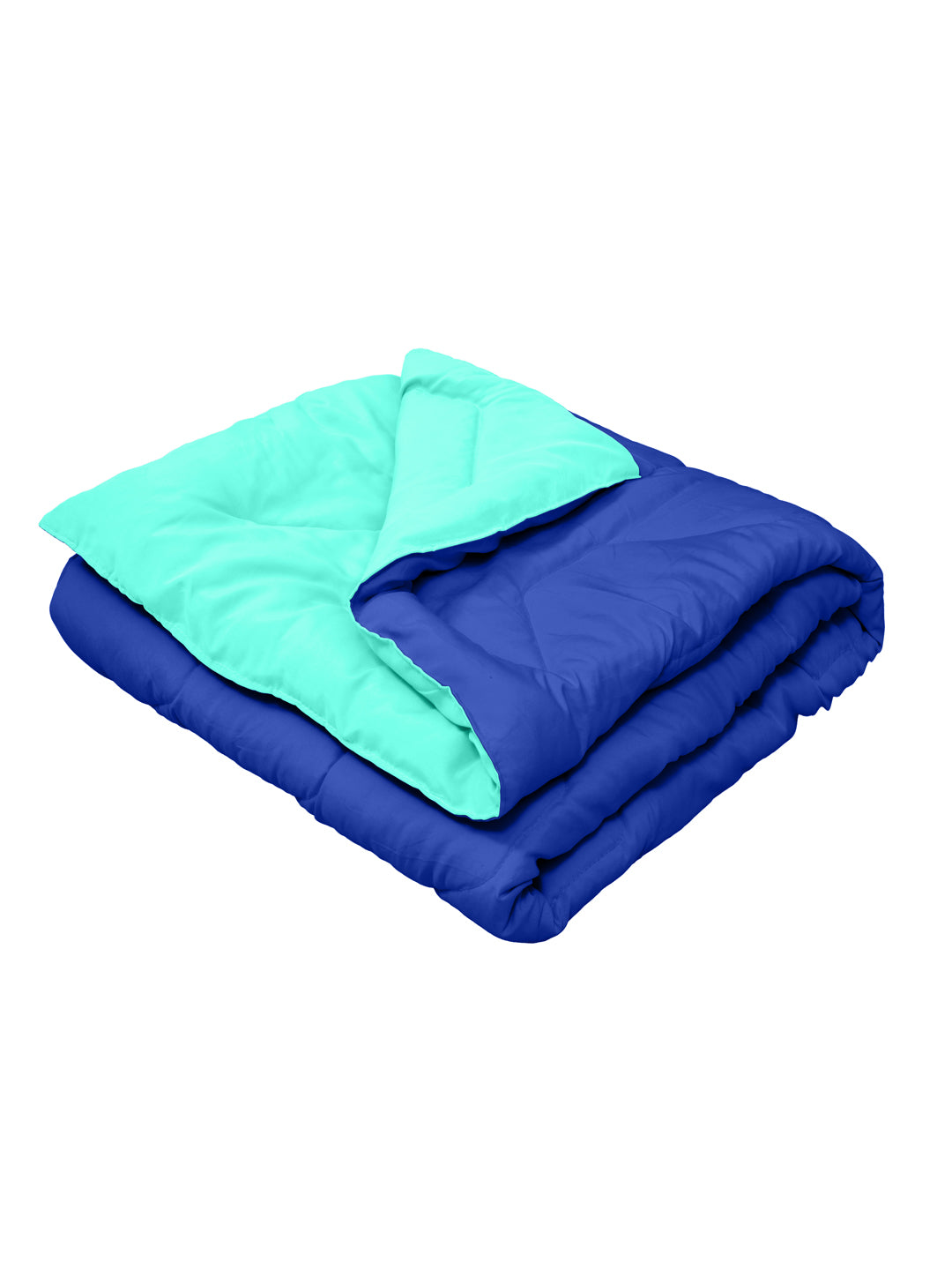 Babies & Kids All Season Reversible Comforter; 200 GSM; Blue & Sea Green