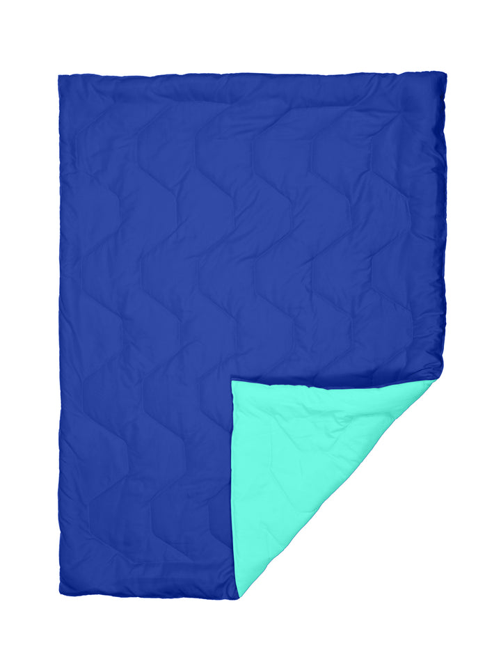 Babies & Kids All Season Reversible Comforter; 200 GSM; Blue & Sea Green