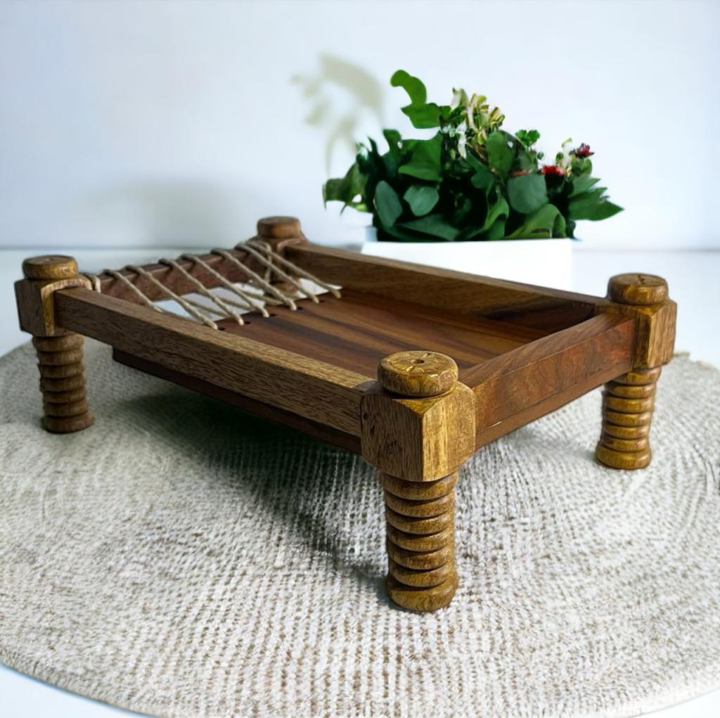 Wooden Charpai Platter | Serving & Dining